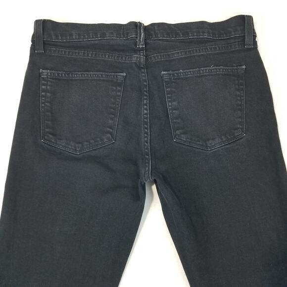 J Brand Jeans Mens 32 Black Mick Tycho Skinny Slim Stretch Frayed Hem Denim USA - Picture 8 of 12